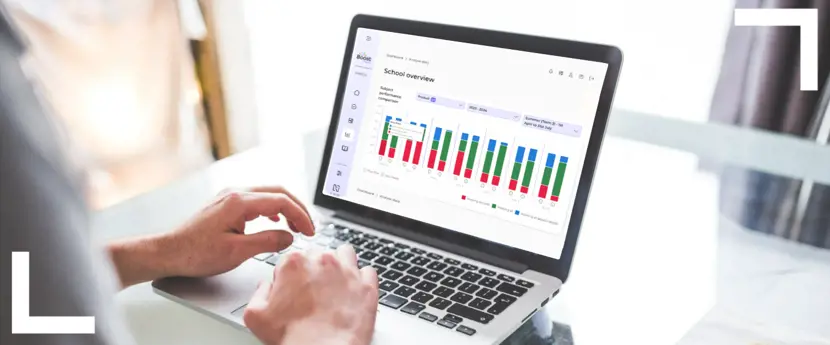 Boost Insights Learner Report on a silver laptop